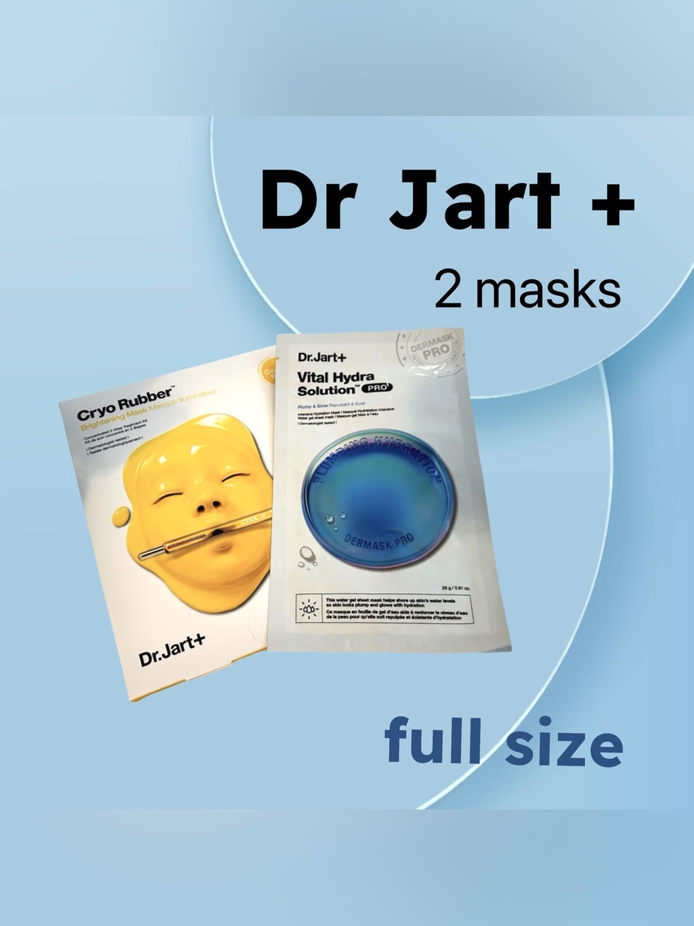 🇰🇷🆕📦*BNIB* DR JART+ | 2 | Vital Hydratation Solution & Cryotherapy Rubber Mask
